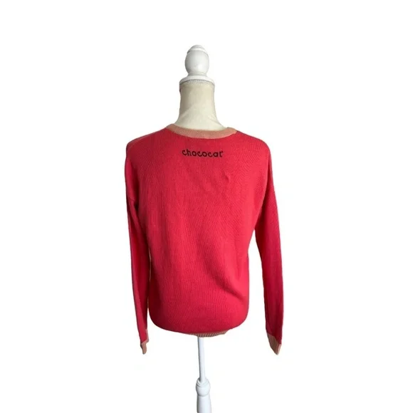 Hello Kitty X Forever 21 Chococat Coral Cardigan - Picture 3 of 13